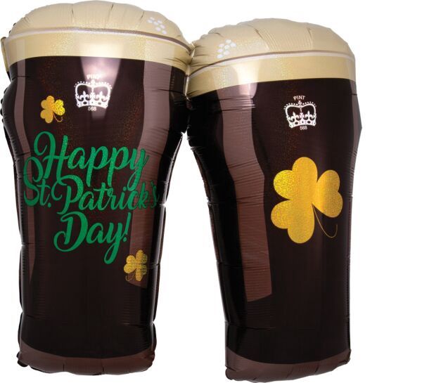 28" St. Patty's Beer Glasses