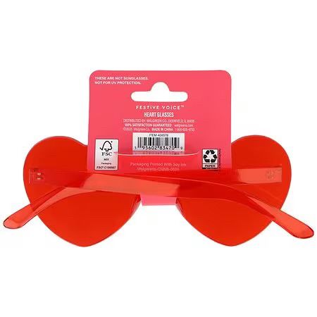Red Heart Glasses