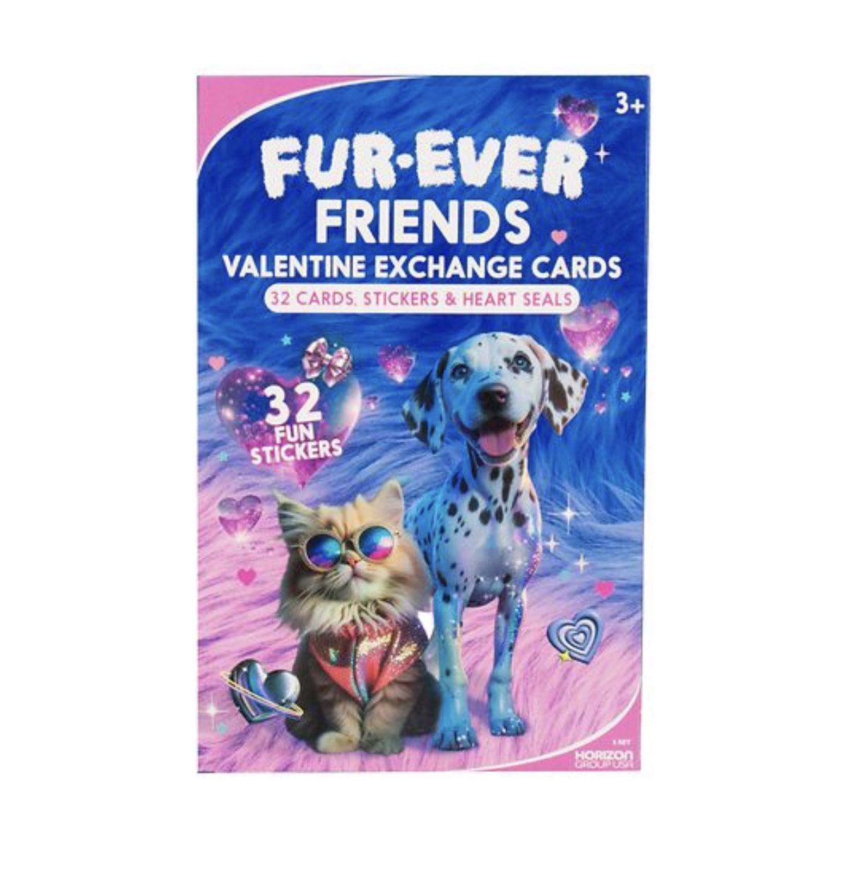 Fur-Ever Friends Valentine Exchange Cards &amp; Stickers, 32 Count