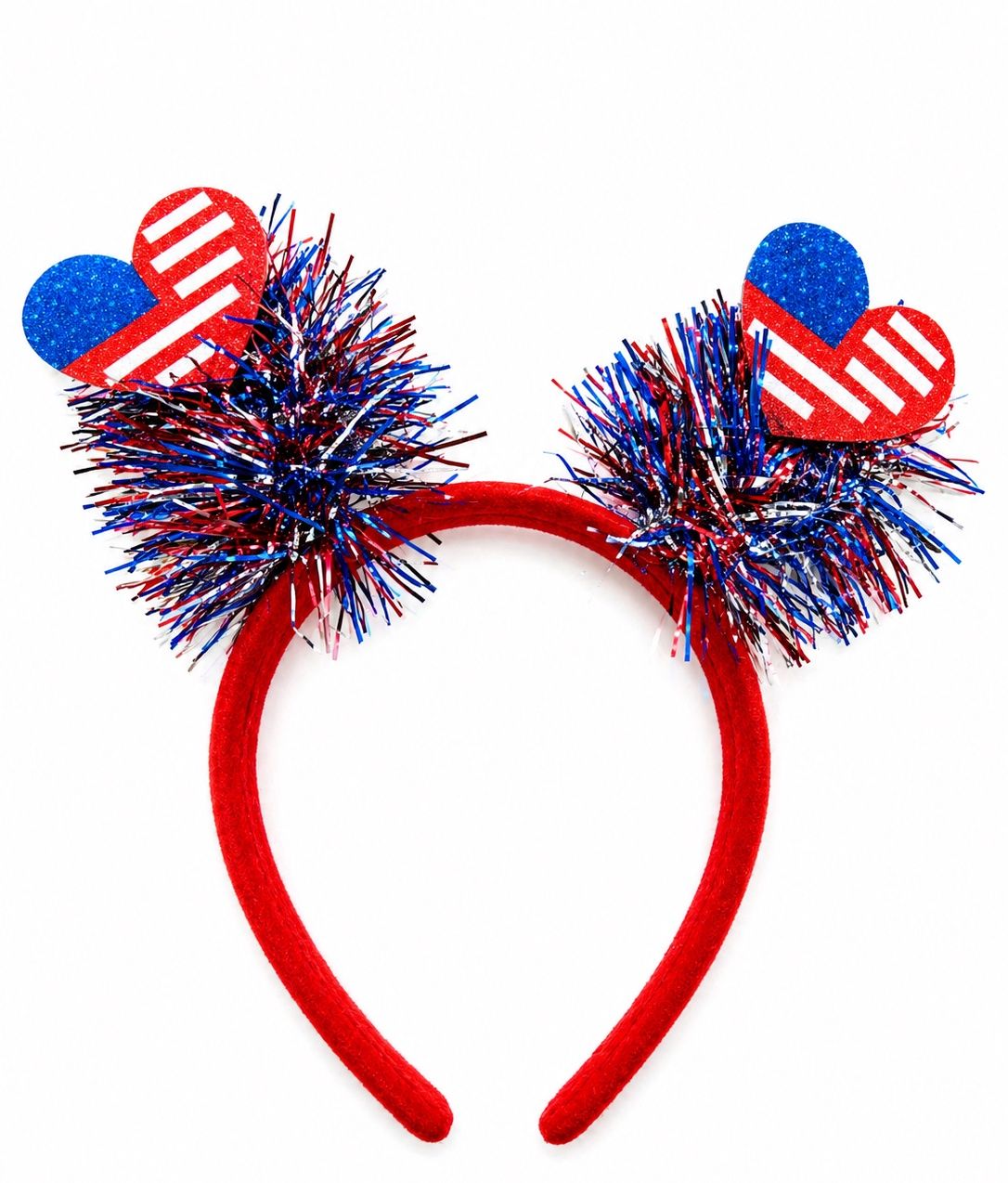 Heart Pompom headband 