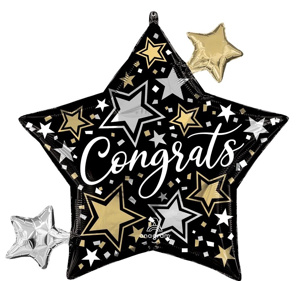 29” Congrats Stars Balloon