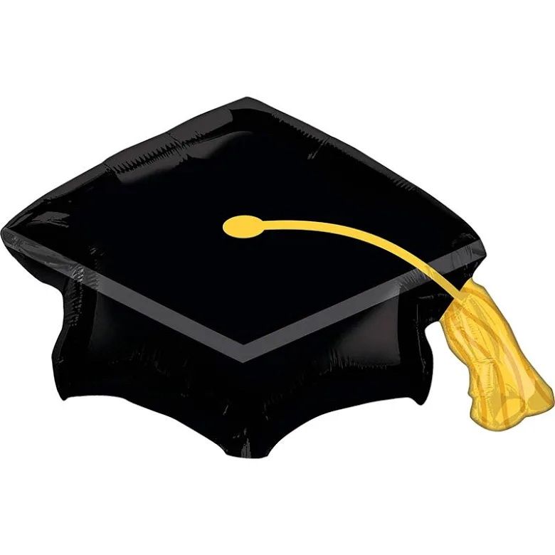 31” Black Grad Cap