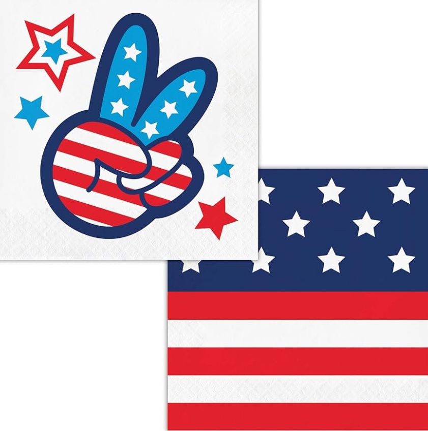 Peace &amp; Patriotism - Lunch Napkins 16 Ct