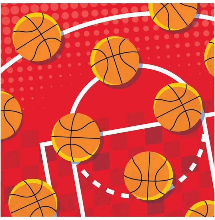 Sport Spirit Basketball - Lunch Napkins 16 Ct