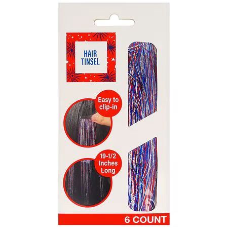 Patriotic hair tinsel