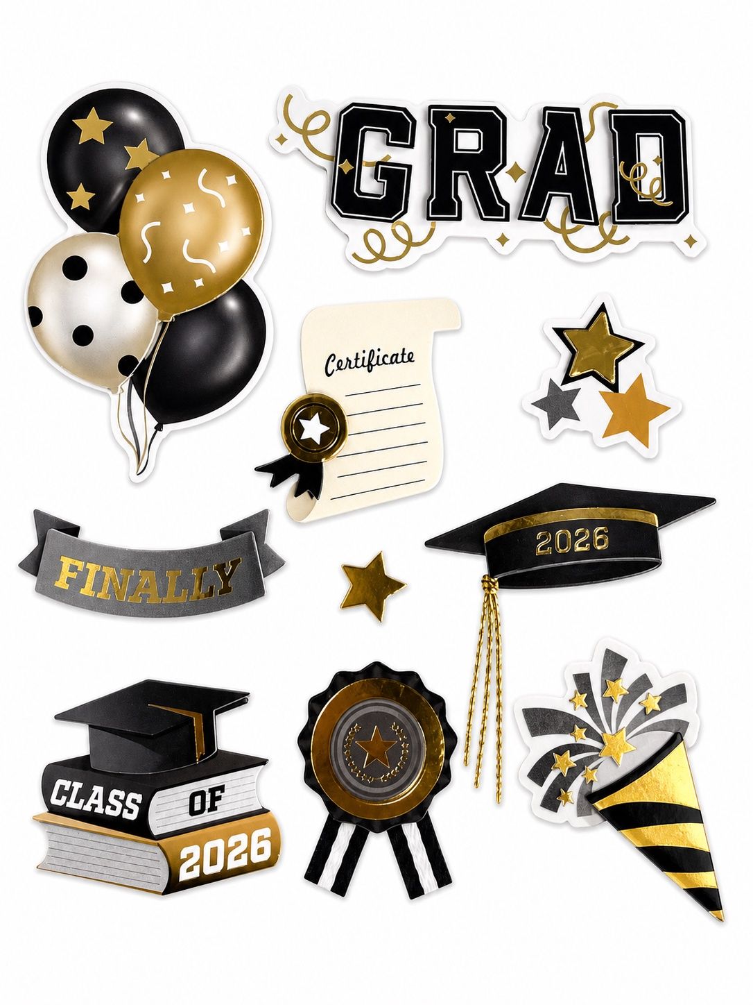 Recollection Graduation Stickers 11pc