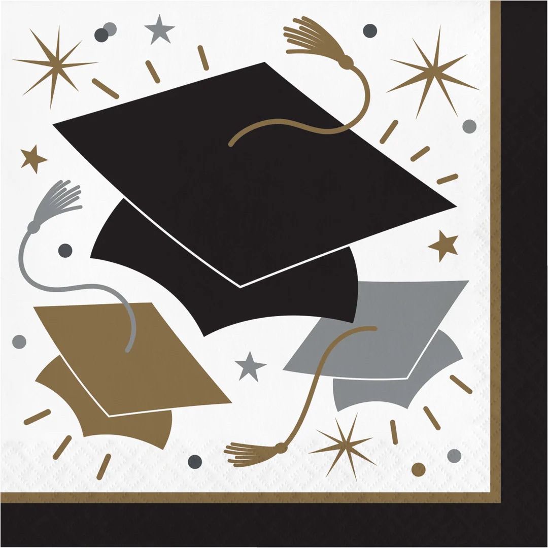 Glowing Grad - Lunch Napkins 16Ct