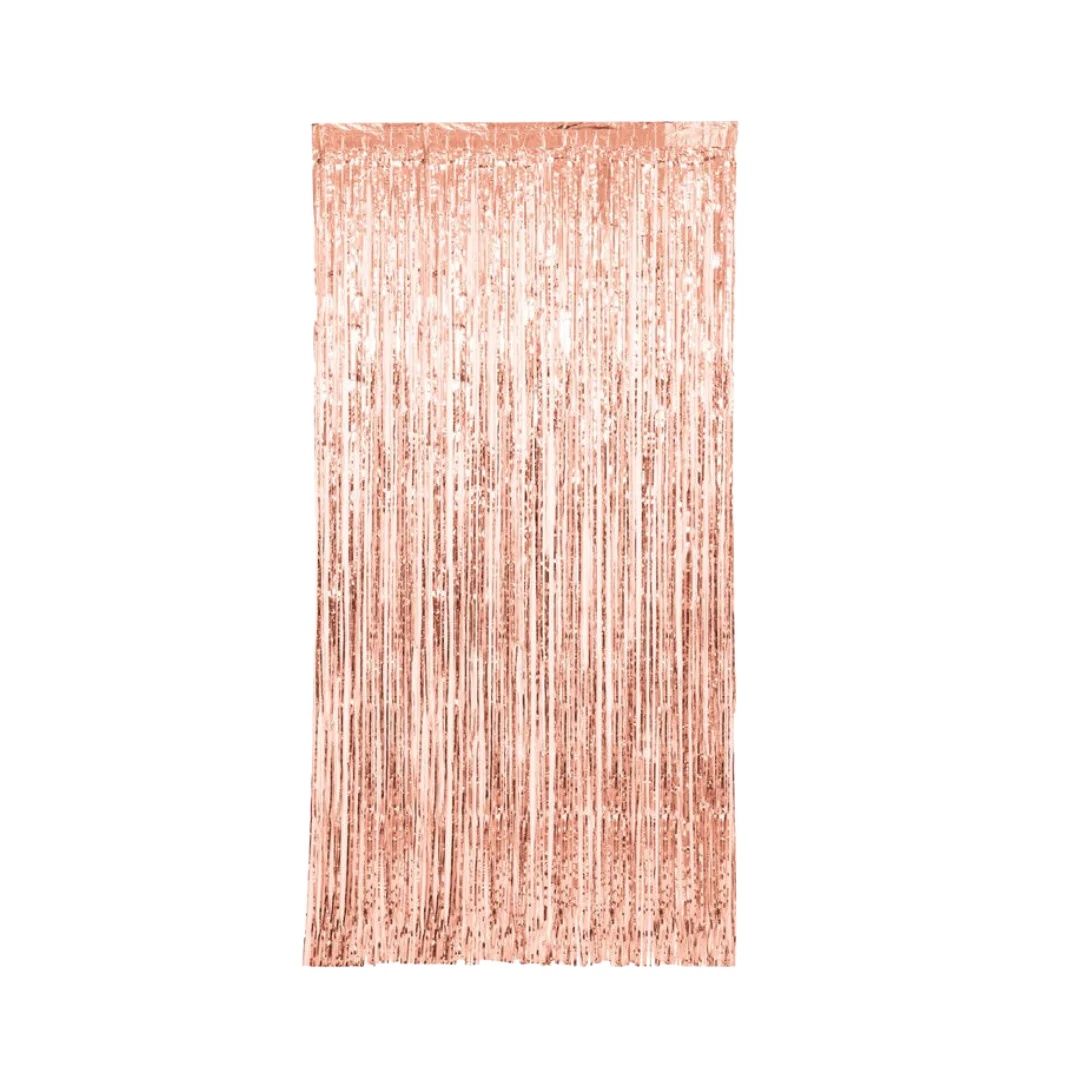 Rose Gold Fringe Door Curtains 