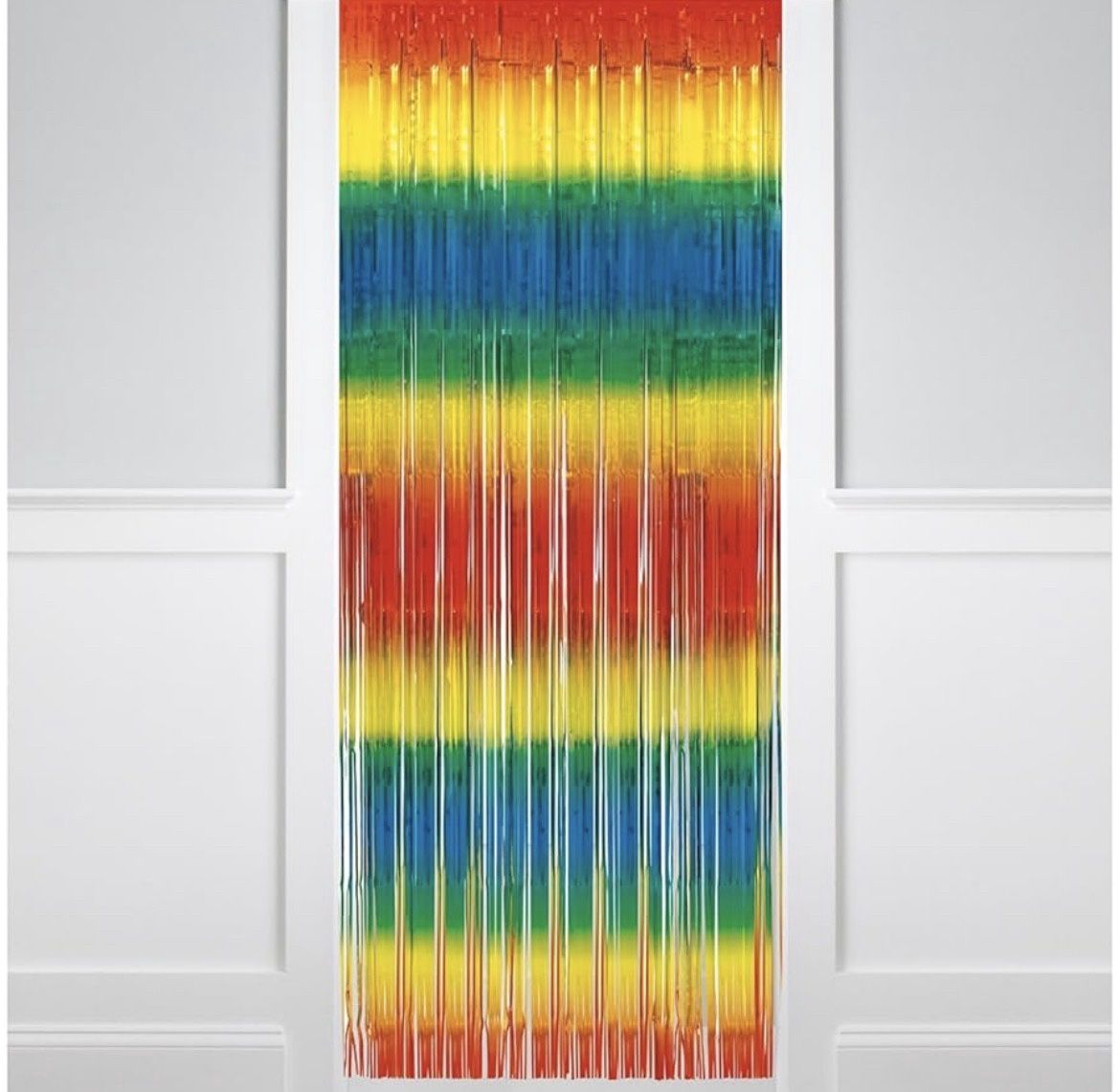 Rainbow Fringe Door Curtains