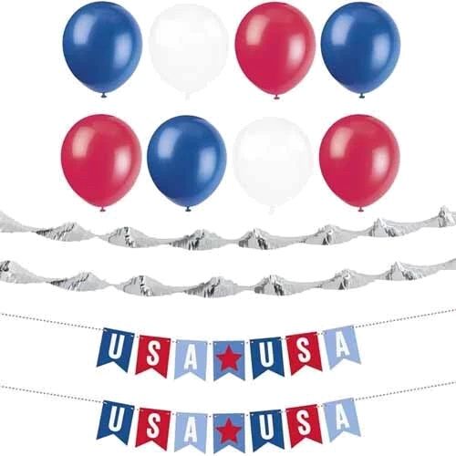 Patriotic Car Decoration Kit 12 Pack
