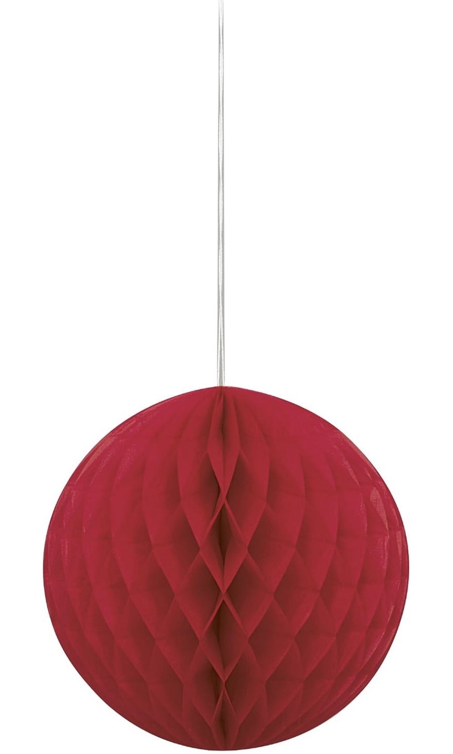 Red Solid Honeycomb Ball - 8" (1 Count)