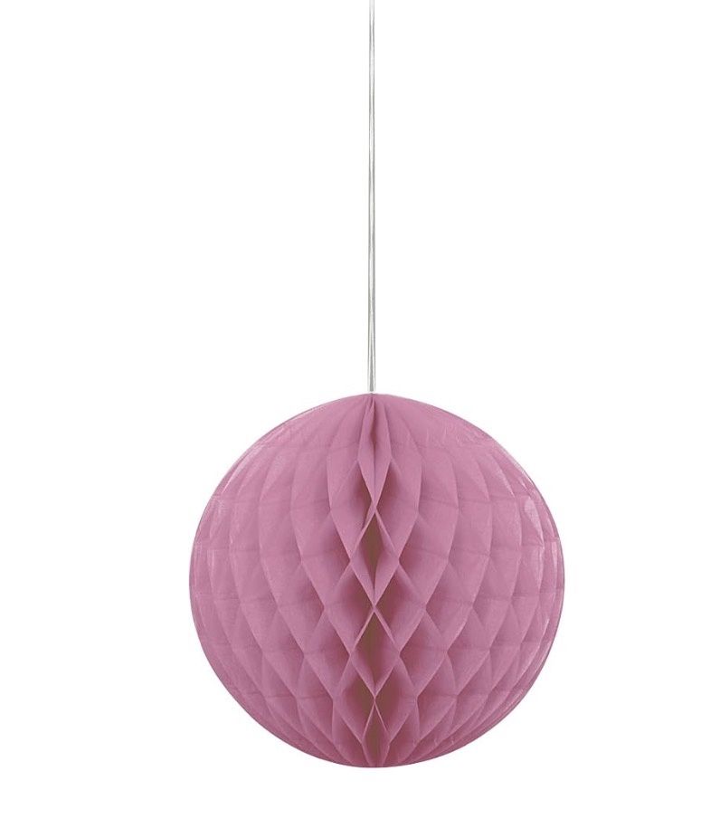 Hot Pink Solid Honeycomb Ball - 8" (1 Count)