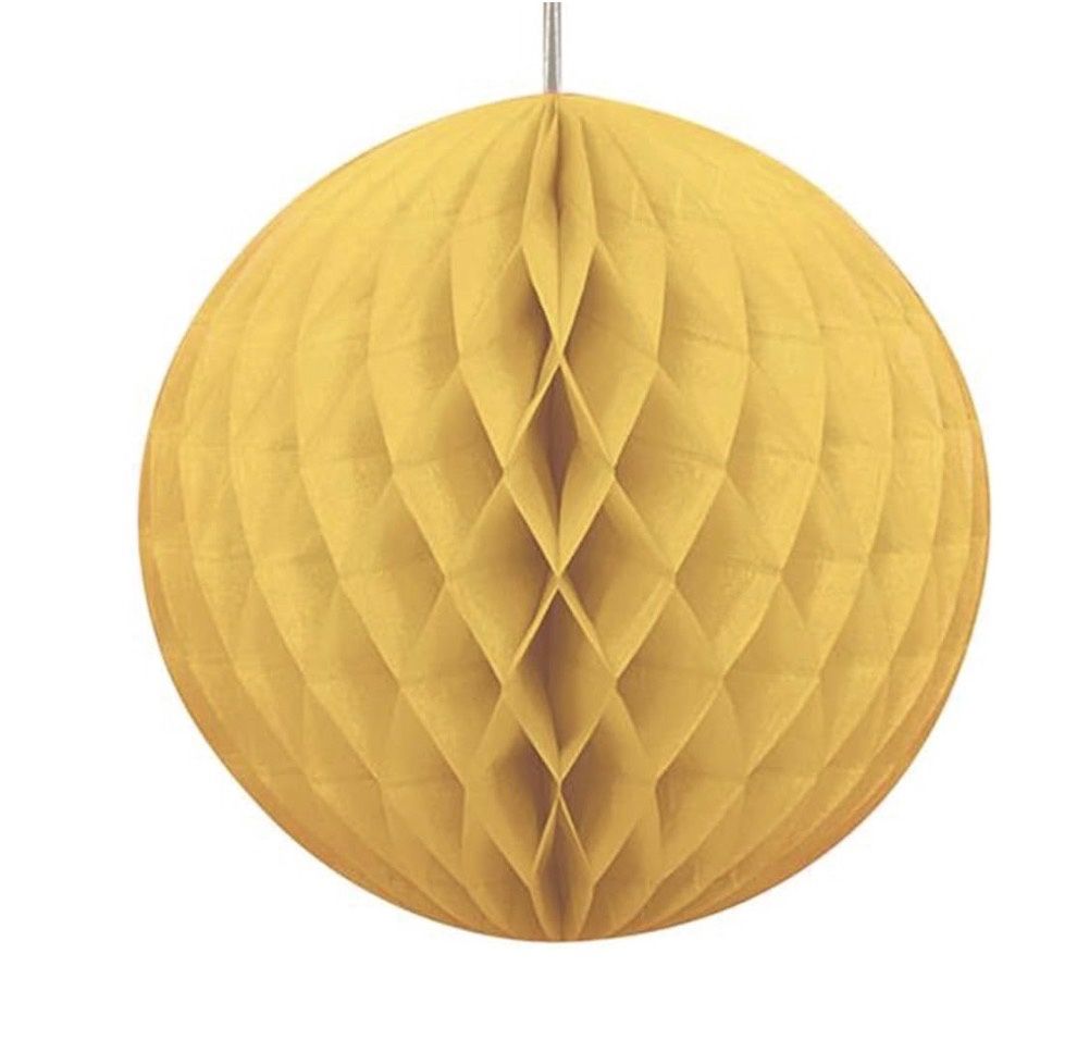 Sunflower Yellow Honeycomb Ball - 8" (1 Count) 
