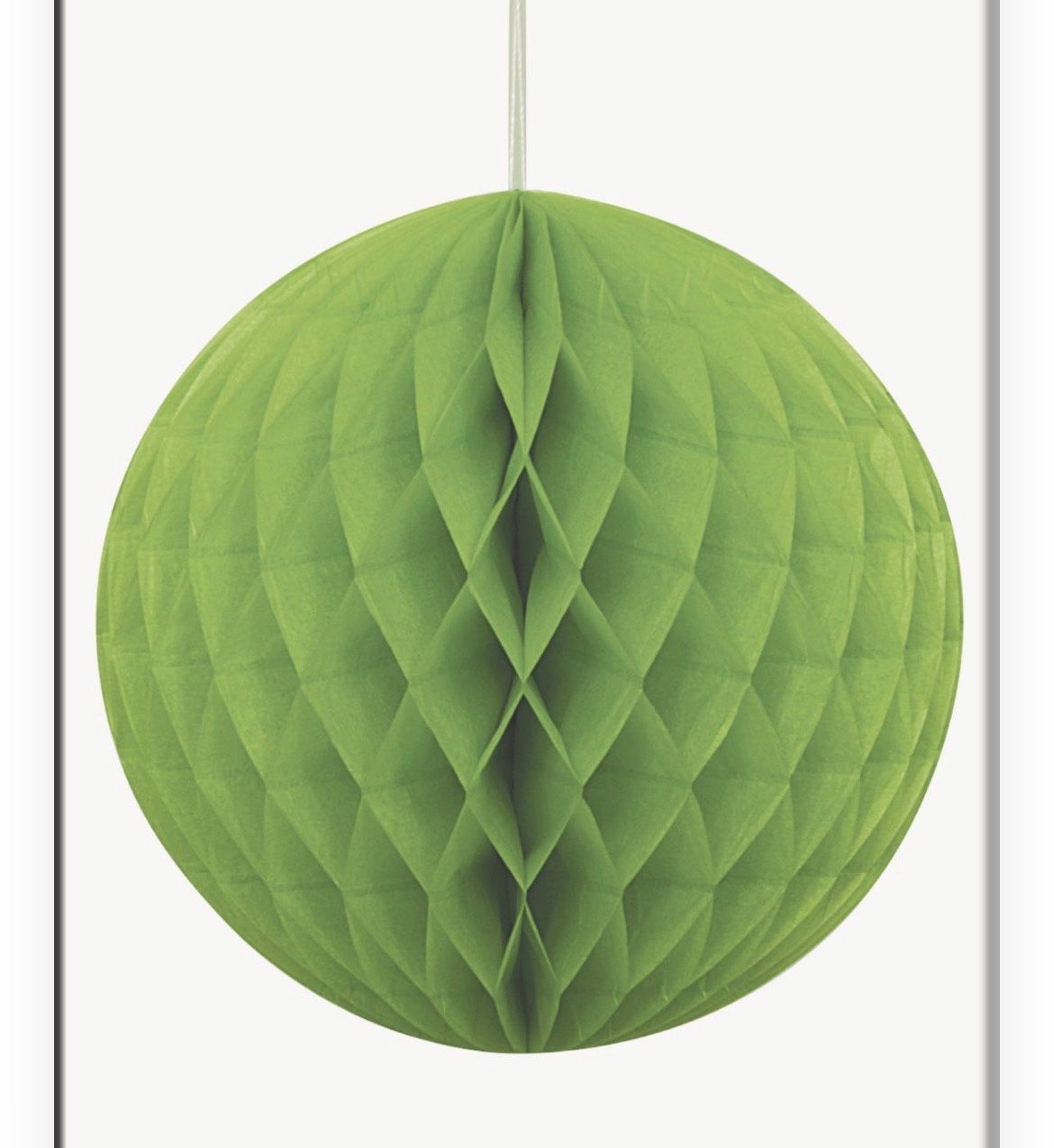 Hanging Honeycomb Ball 20cm Lime