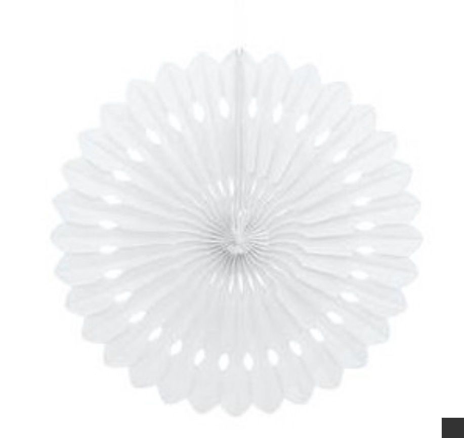 White Paper Fan Decor