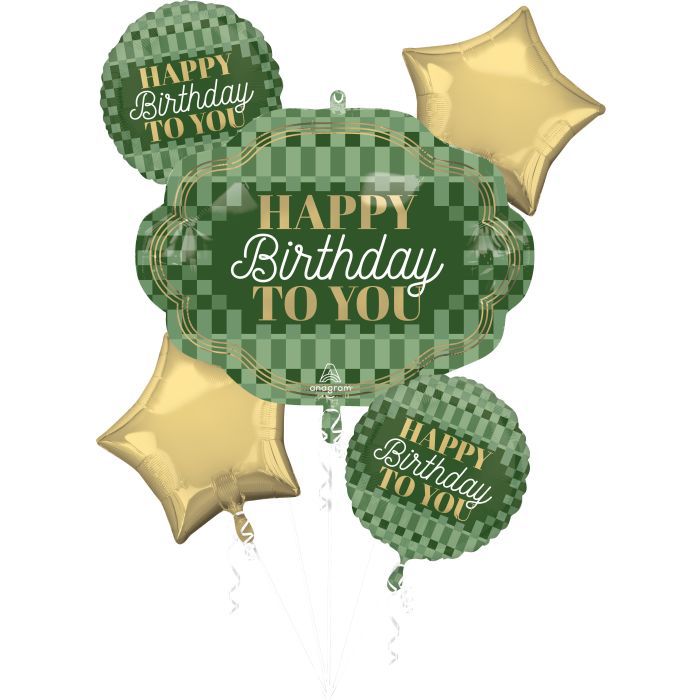 Balloon Bouquet Stylish Sage Birthday