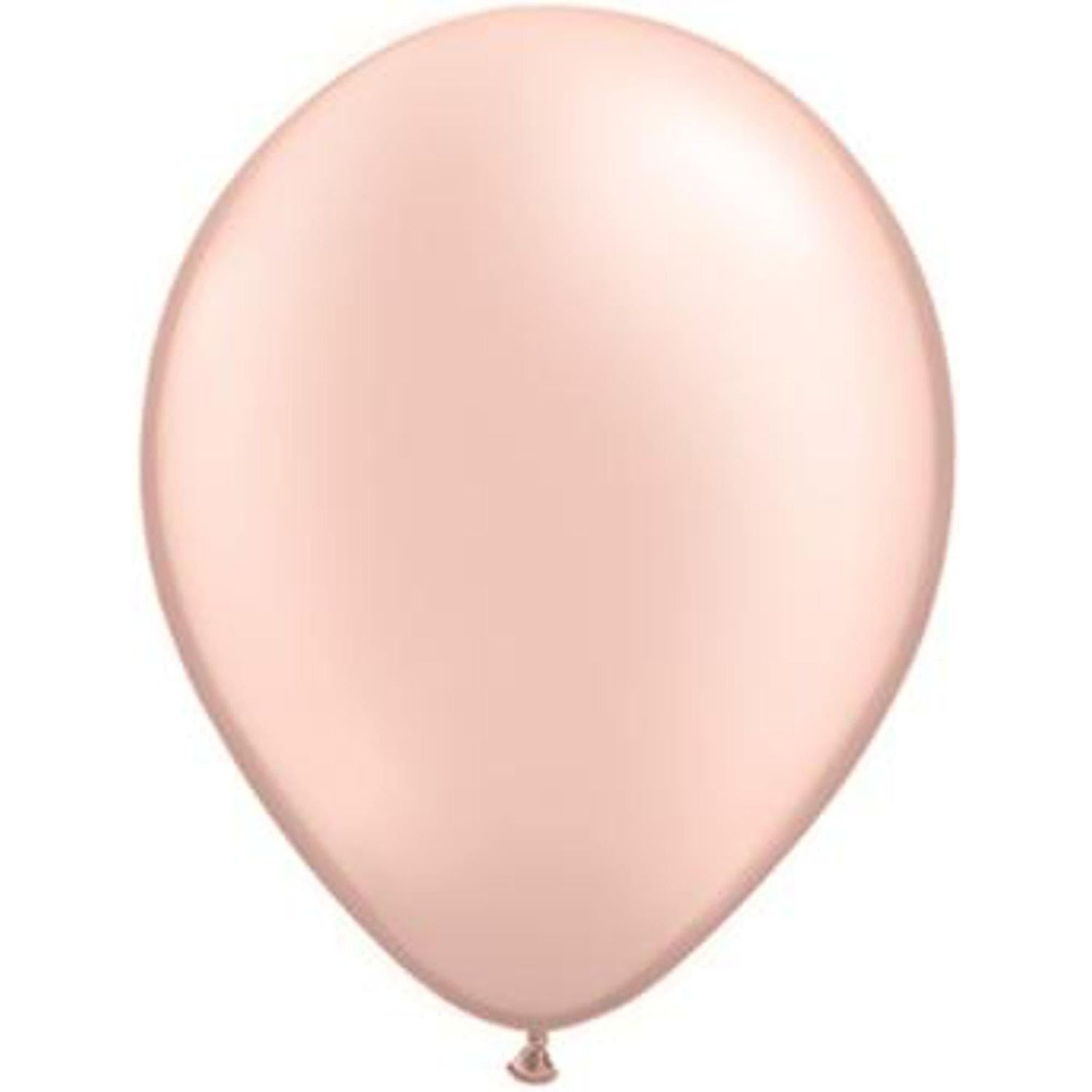 Light Peach Inflated Latex Balloon