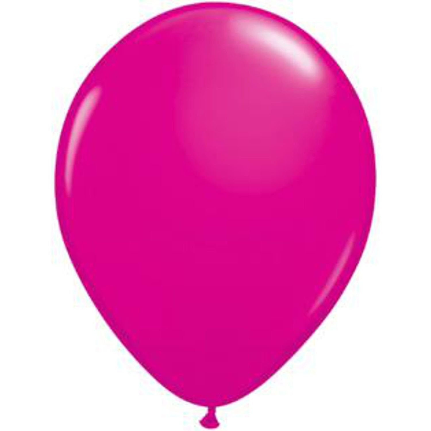 Hot Pink Inflated Latex Balloon