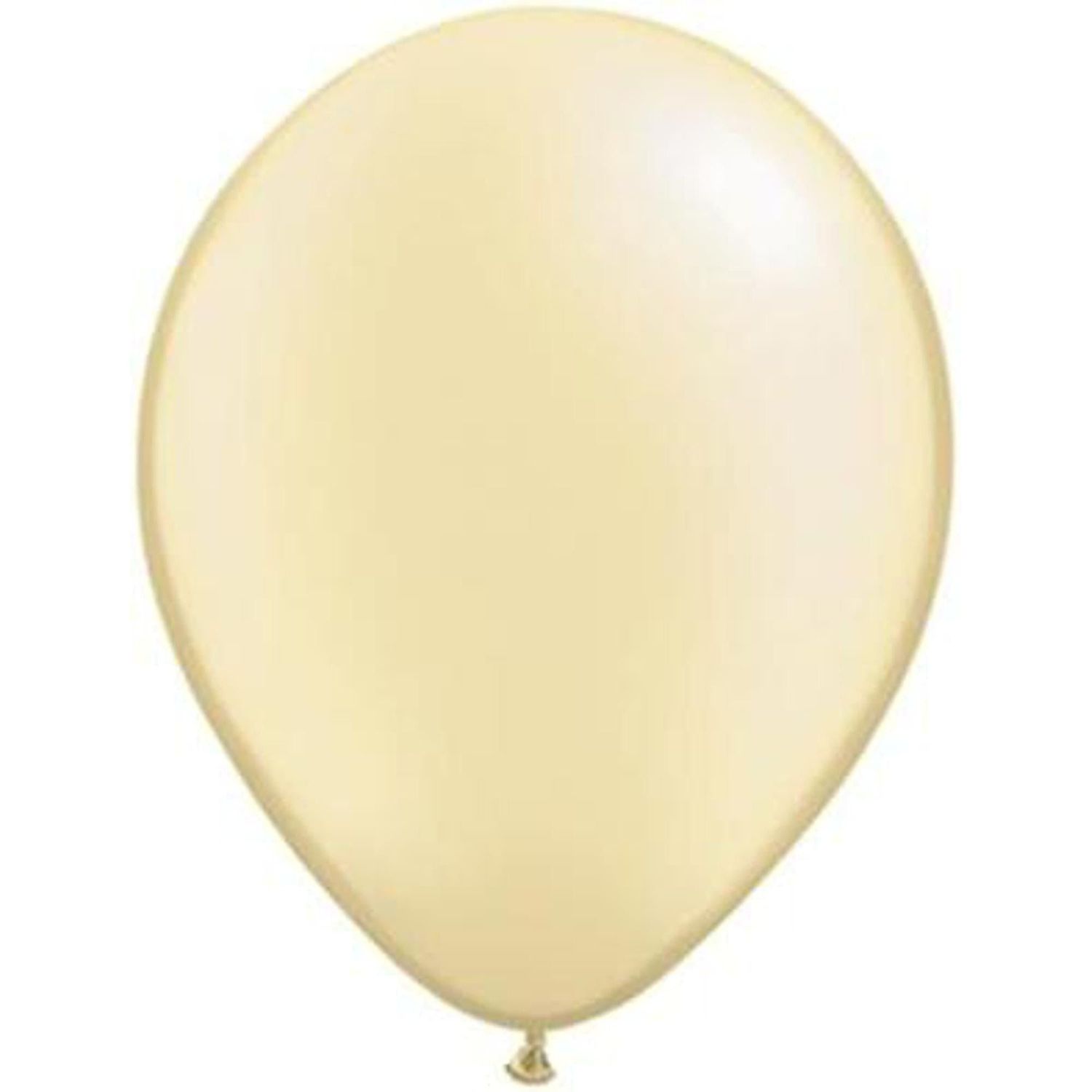 Ivory Inflated Latex Balloon