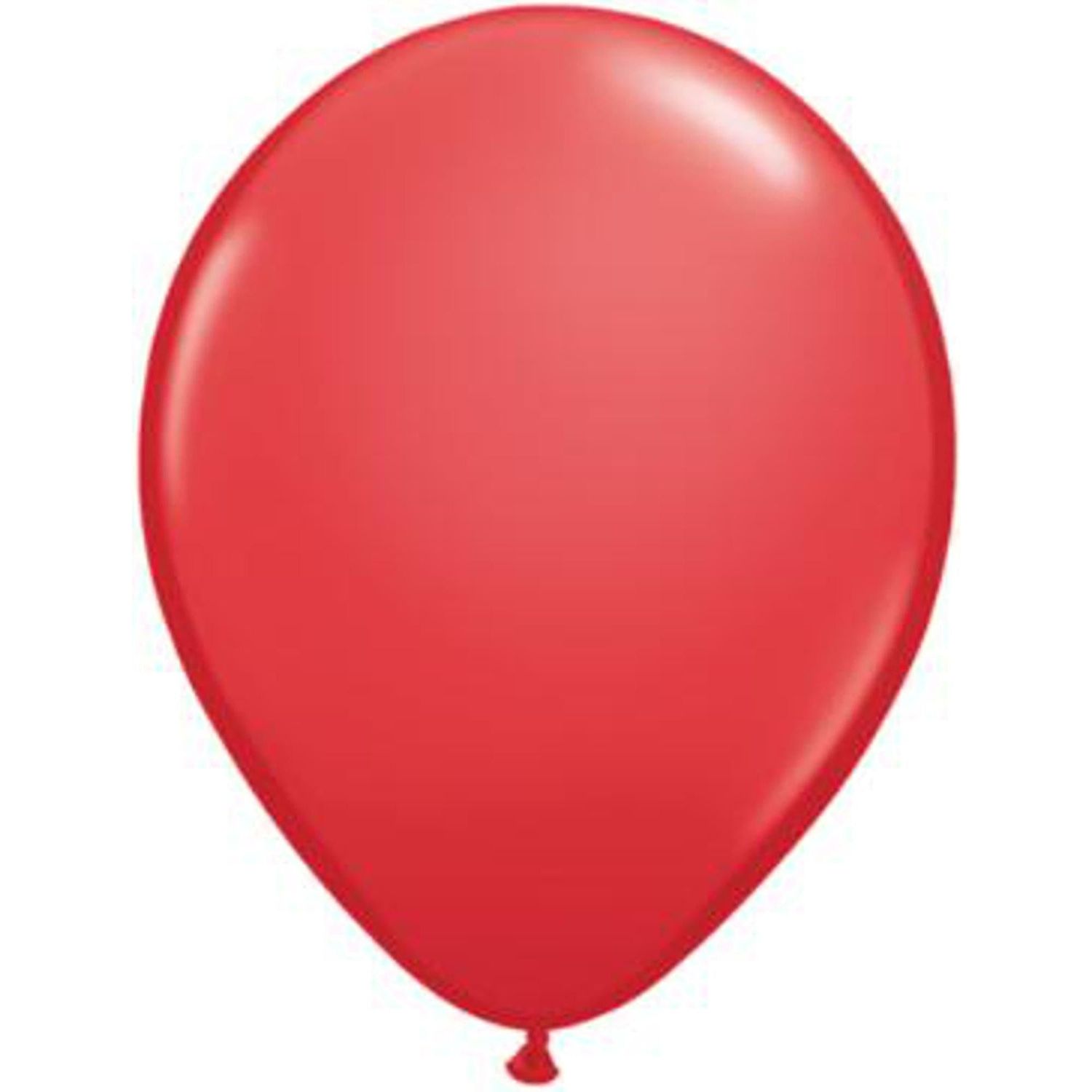 Red Helium-Filled Latex Balloon