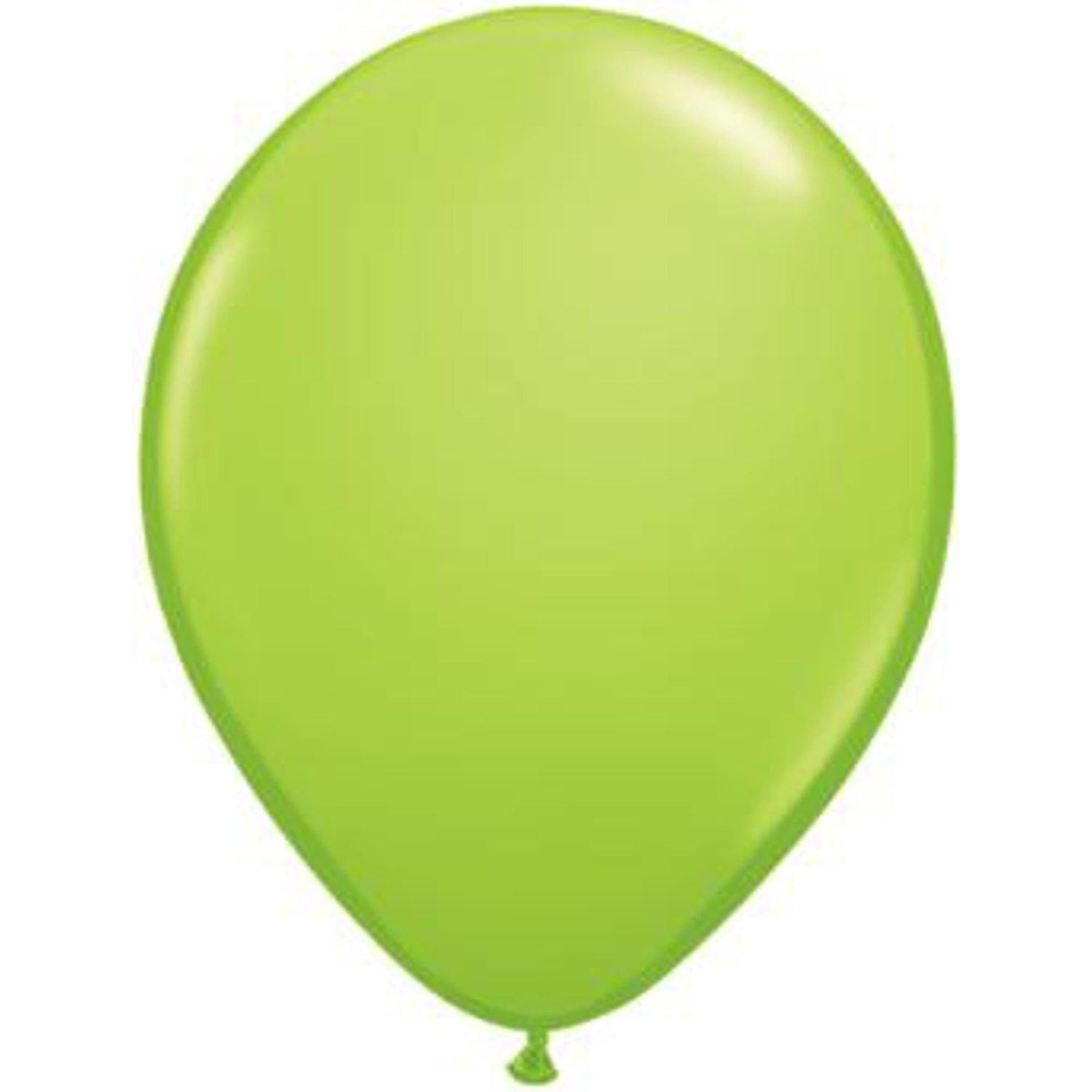 Lime Green Inflated Latex Balloon