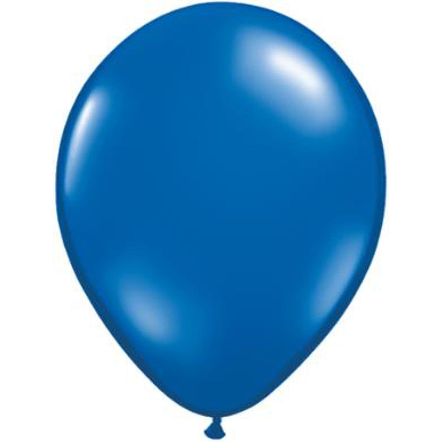 Blue Helium-Filled Latex Balloon