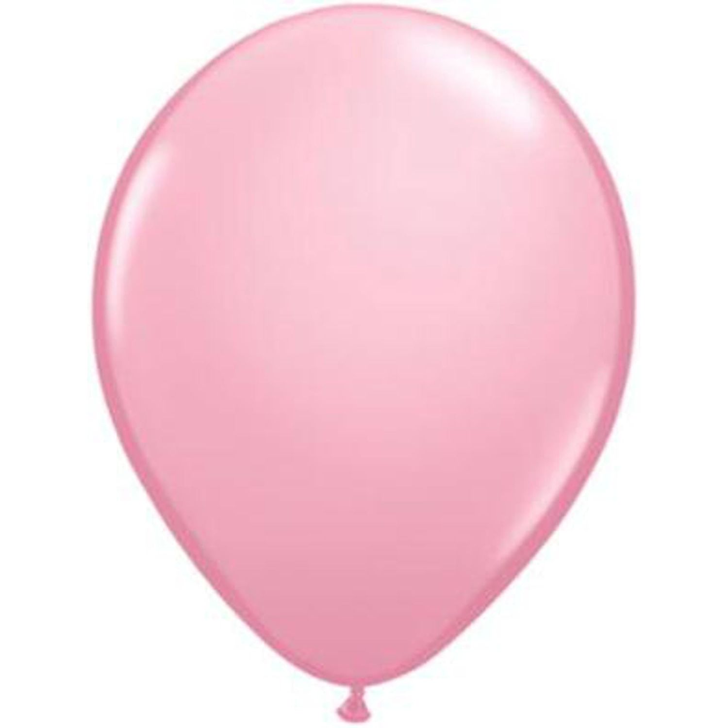 Pink Helium-Filled Latex Balloon