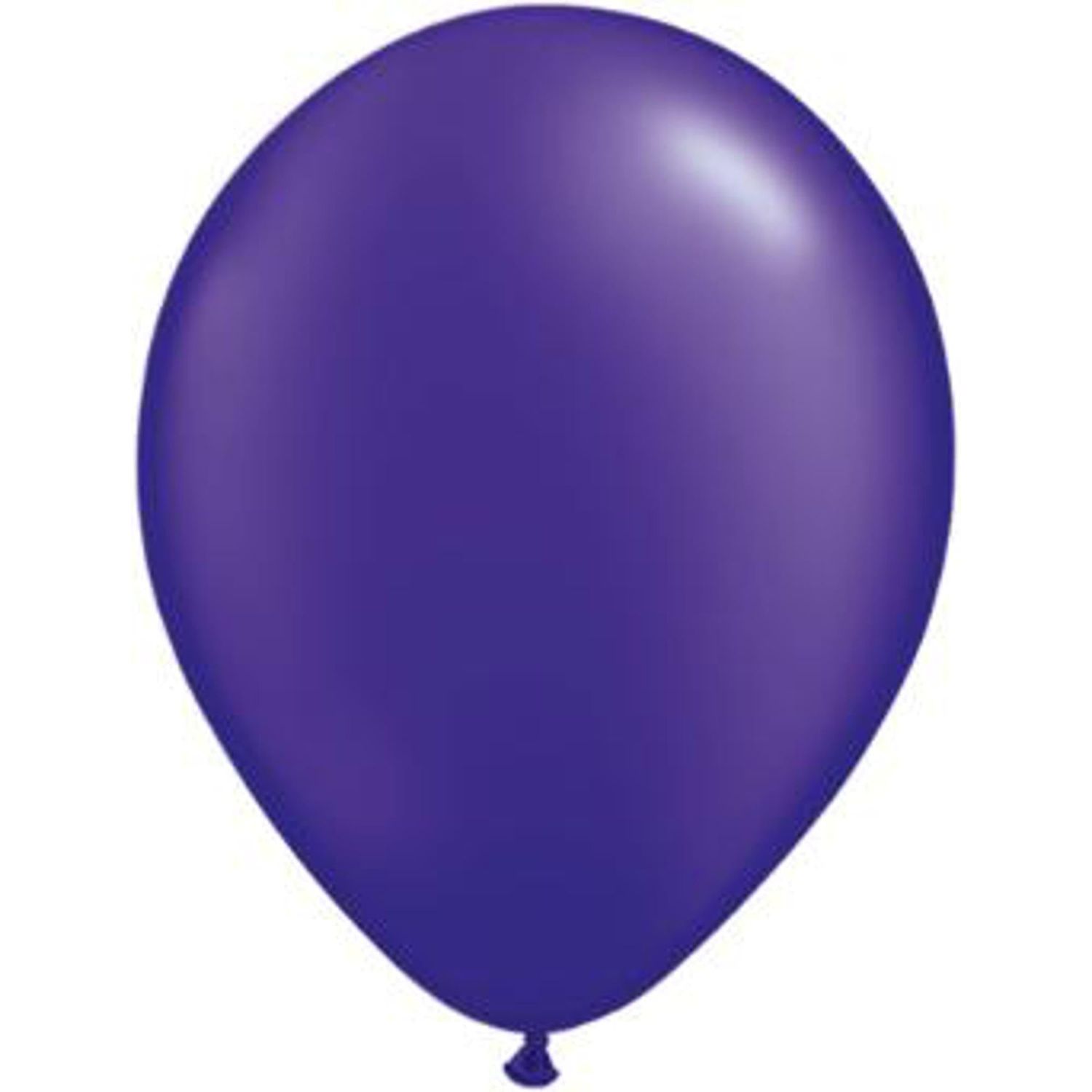 Purple Helium-Filled Latex Balloon