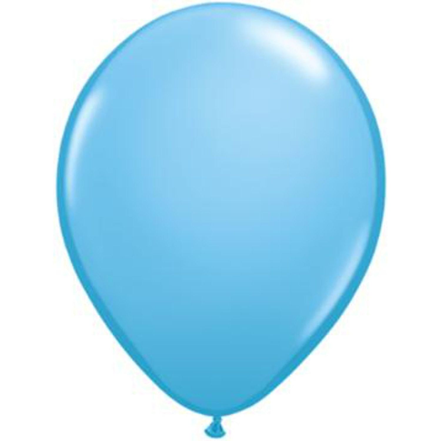 Light Blue Helium-Filled Latex Balloon
