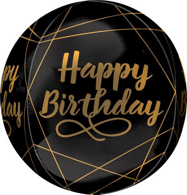 16" Elegant Birthday Orbz