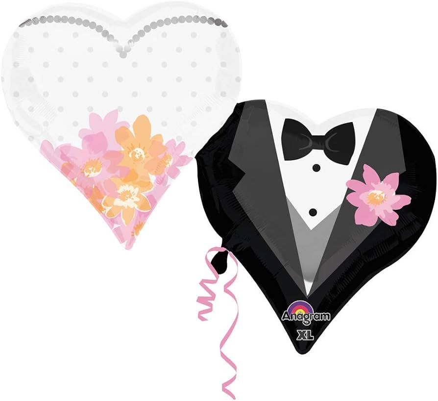 30” Bride and Groom Heart