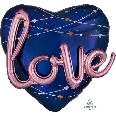 27 “ Heart w/ 3D effect “LOVE”