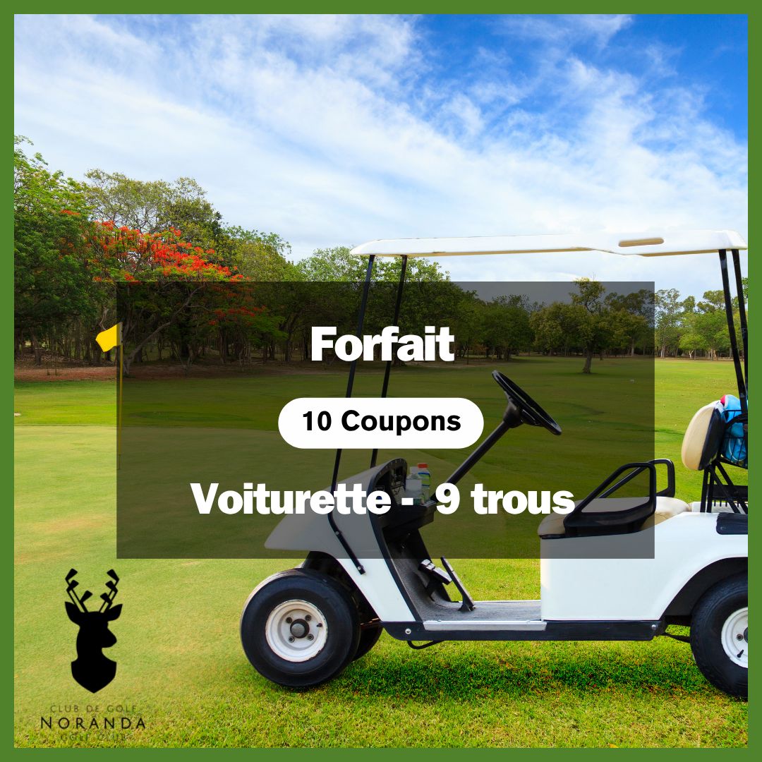 FORFAIT - Voiturette - 9 trous (10 coupons)
