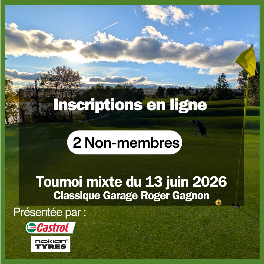 Inscription au tournoi mixte du 13 juin 2026 - 2 non-membres