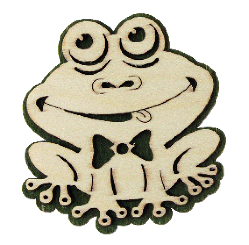 ​Holzmagnete aus zwei Lagen Frosch– niedliche Tiermotive​ NMA013