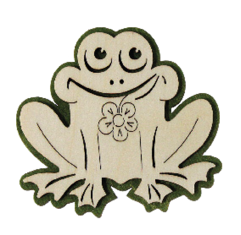 ​Holzmagnete aus zwei Lagen Frosch– niedliche Tiermotive​ NMA015