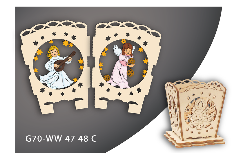 ​Windlichter aus Holz – stimmungsvolle Teelichtdekoration WW4748c