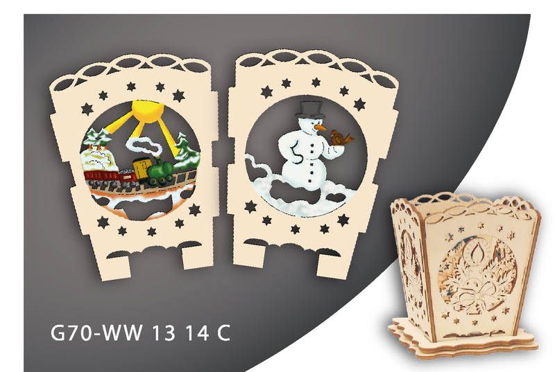 ​Windlichter aus Holz – stimmungsvolle Teelichtdekoration WW1314c