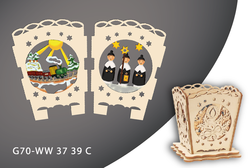 ​Windlichter aus Holz – stimmungsvolle Teelichtdekoration WW3739c