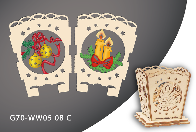 ​Windlichter aus Holz – stimmungsvolle Teelichtdekoration WW0508c