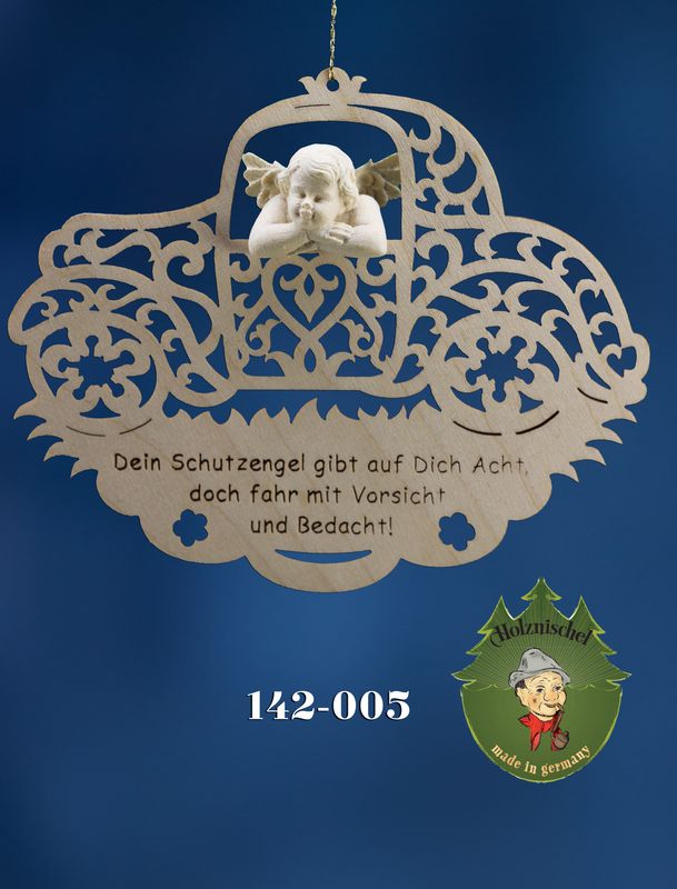 Schutzengel SCHNITZENGEL, FaHR MIT VORSICHT, Behang Engel