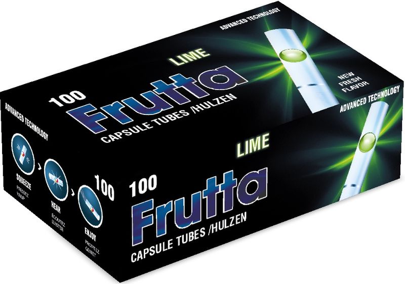 Gilza Gilzy Frutta LIME Tubki Tutki Papierosowe Klikane Limonka 100 szt