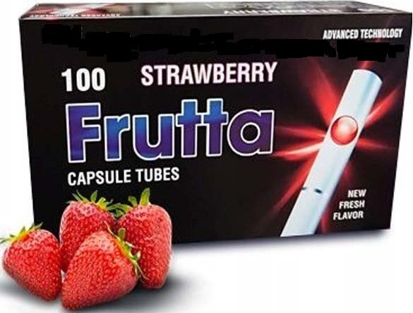 Gilza Gilzy FRUTTA STRAWBERRY Click Tubki Tutki Klikane Truskawka 100 szt.