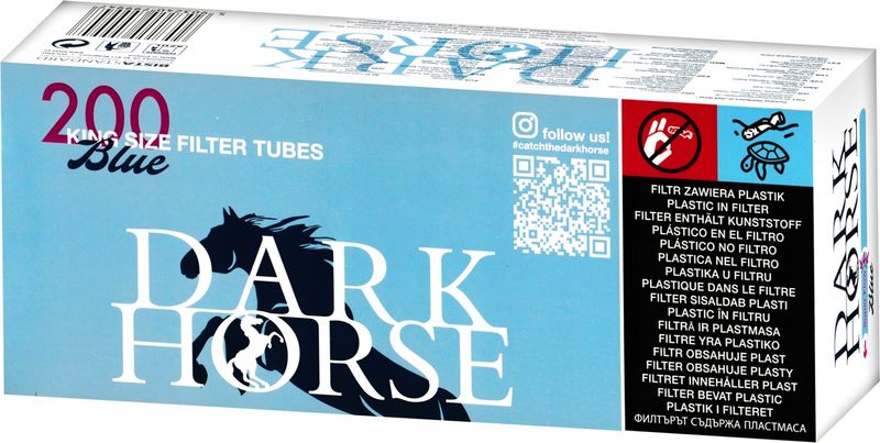 Gilza Gilzy Dark Horse Blue Tubki Tutki Blu Papierosowe 200 szt.