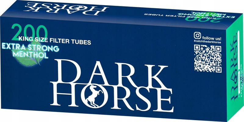 Gilza Gilzy Dark Horse Extra Strong Menthol Miętowe Tubki Tutki 200 szt.