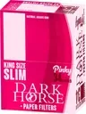 Bletka Bibułka DARK HORSE PINKY Rolling Paper Bibułki Bletki + FILTRY CAŁY BOX