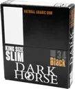 Bletka Bibułka DARK HORSE KING SIZE SLIM BLACK Bibułki Bletki CAŁY BOX