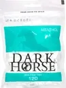 Miętowe Filtry Papierosowe DARK HORSE SLIM MENTHOL 6x15 mm 120szt CIENKIE