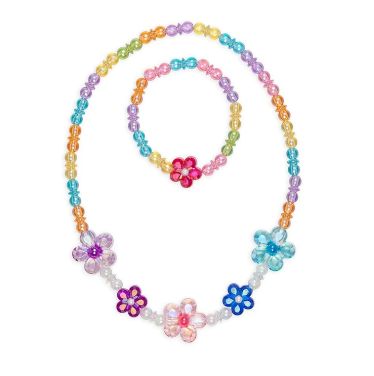 COLLIER ET BRACELET FLEUR CRISTAL