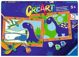 PEINTURE À NUMÉRO CREART - LAND OF THE DINOSAURS